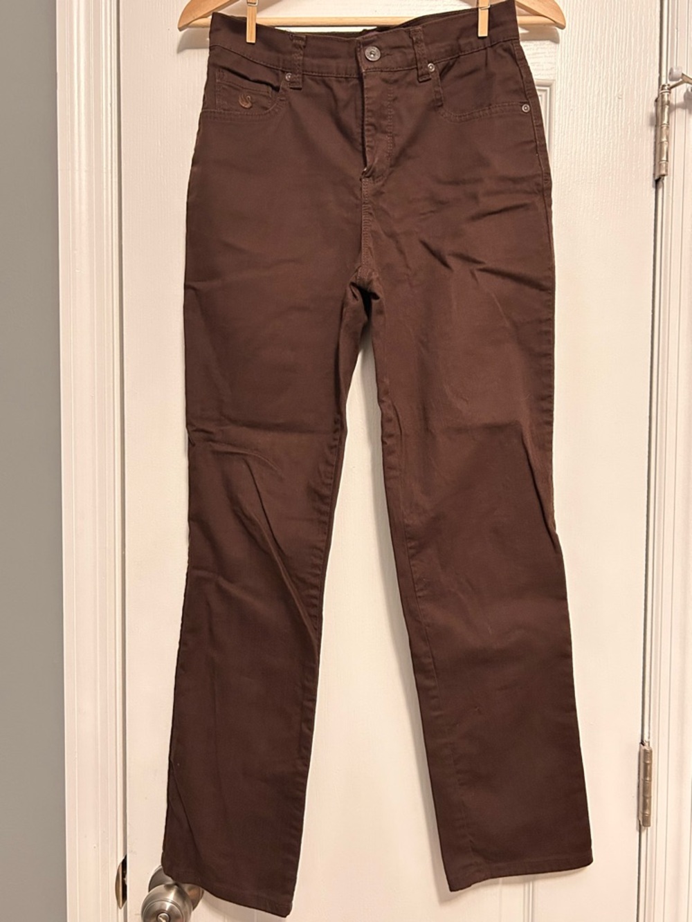 Gloria Vanderbilt Brown Straight Leg Jeans Missy size 2